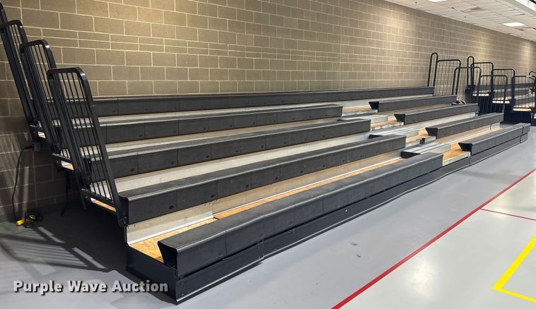 image for item EV2553 (2) Hussey collapsible bleachers