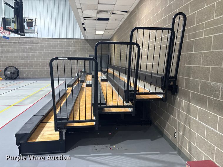 image for item EV2553 (2) Hussey collapsible bleachers