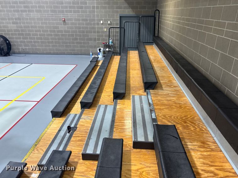 image for item EV2553 (2) Hussey collapsible bleachers