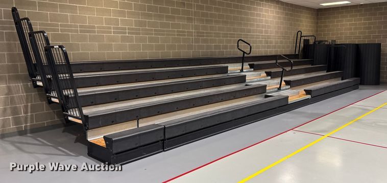 image for item EV2553 (2) Hussey collapsible bleachers
