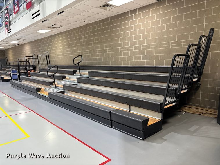 image for item EV2553 (2) Hussey collapsible bleachers