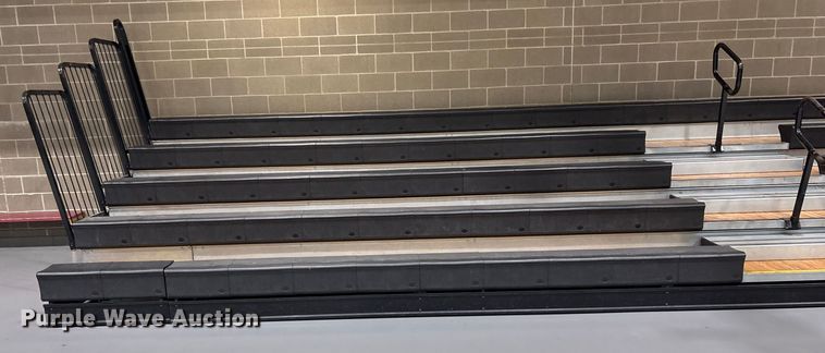 image for item EV2553 (2) Hussey collapsible bleachers