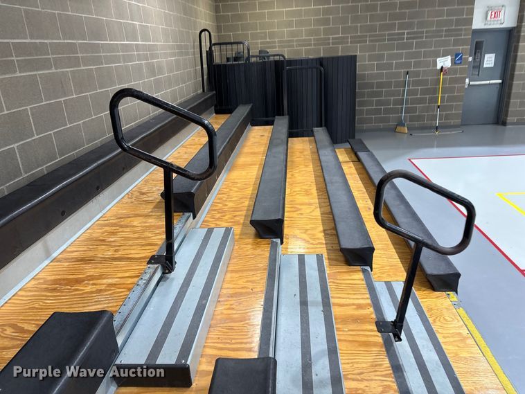image for item EV2553 (2) Hussey collapsible bleachers