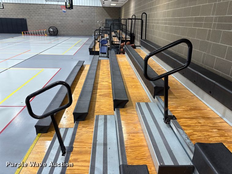 image for item EV2553 (2) Hussey collapsible bleachers