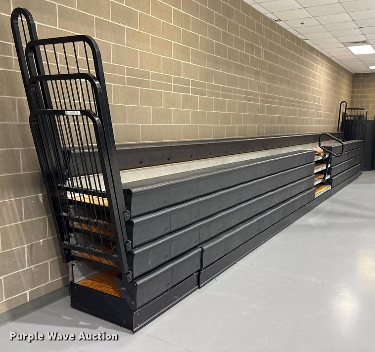 image for item EV2553 (2) Hussey collapsible bleachers