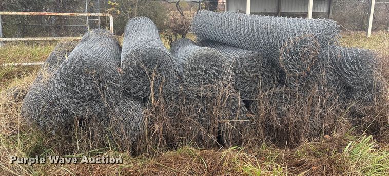 image for item EV2562 Approximately 20 rolls of chain link fence
