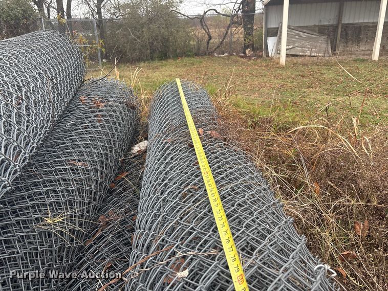 image for item EV2562 Approximately 20 rolls of chain link fence
