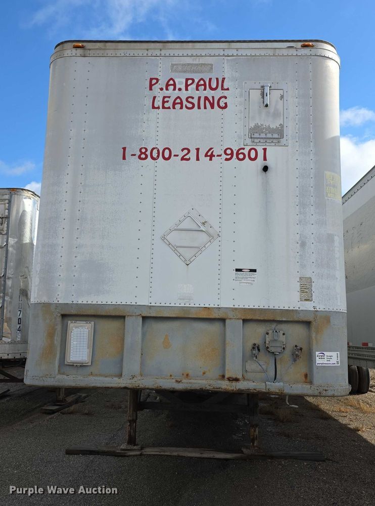 image for item FI0668 1995 Fruehauf FBLF91.5NT248 dry van trailer