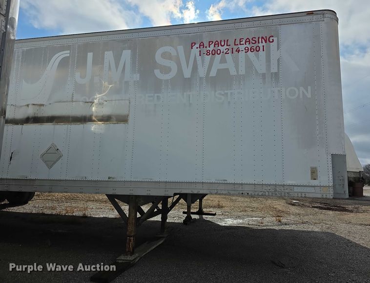 image for item FI0668 1995 Fruehauf FBLF91.5NT248 dry van trailer