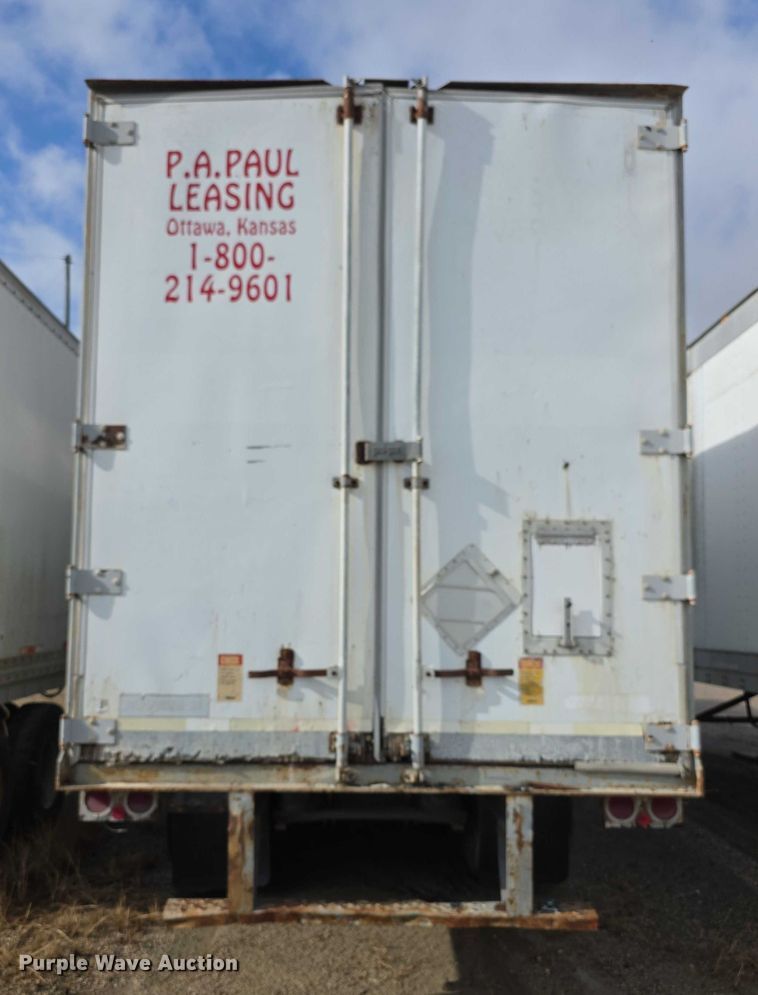 image for item FI0668 1995 Fruehauf FBLF91.5NT248 dry van trailer