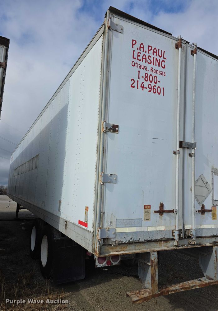 image for item FI0668 1995 Fruehauf FBLF91.5NT248 dry van trailer