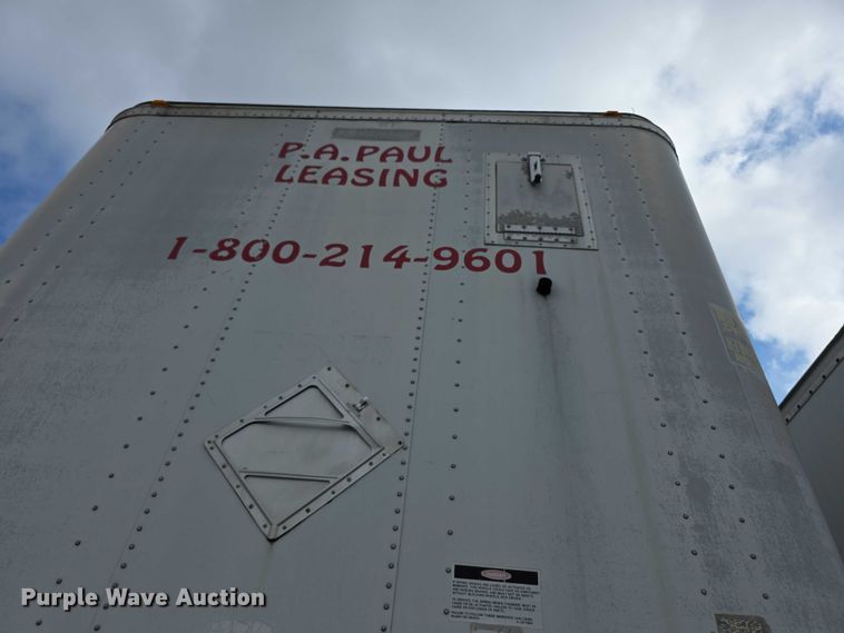 image for item FI0668 1995 Fruehauf FBLF91.5NT248 dry van trailer