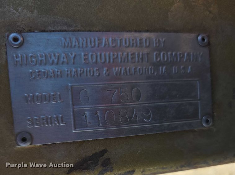 image for item FI0673 Hiway G750 leaf vacuum