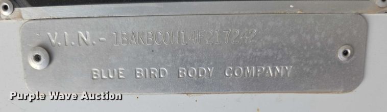 image for item FI0684 2004 Bluebird school bus