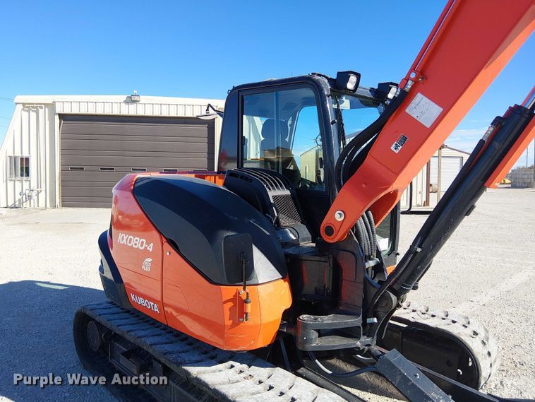 image for item FK0538 2016 Kubota KX080-4 mini excavator