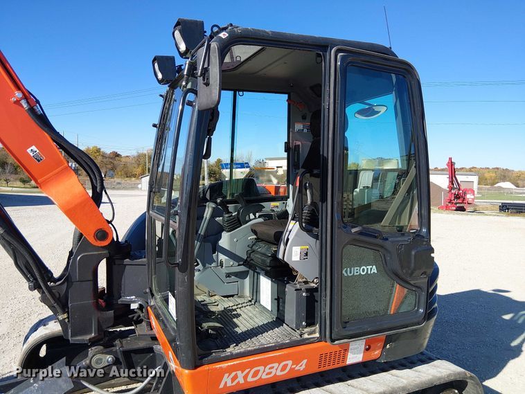 image for item FK0538 2016 Kubota KX080-4 mini excavator