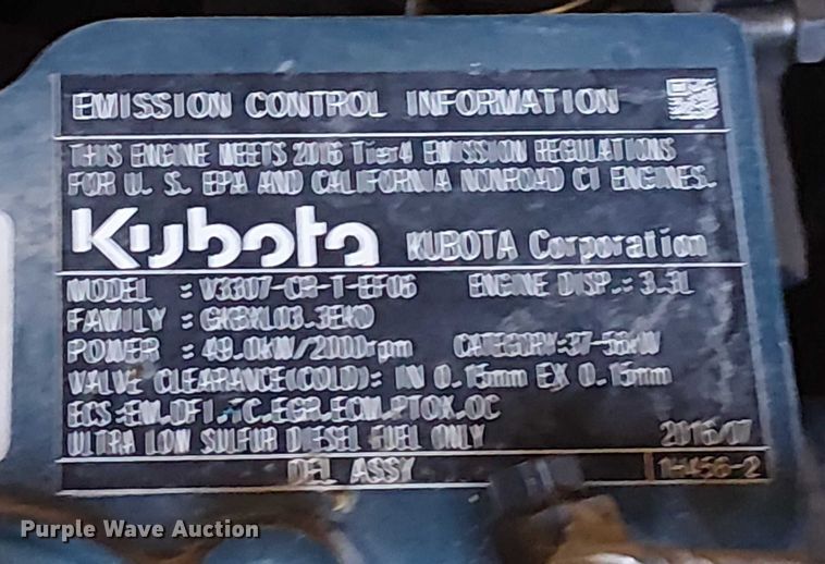 image for item FK0538 2016 Kubota KX080-4 mini excavator