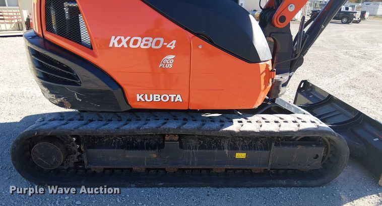 image for item FK0538 2016 Kubota KX080-4 mini excavator