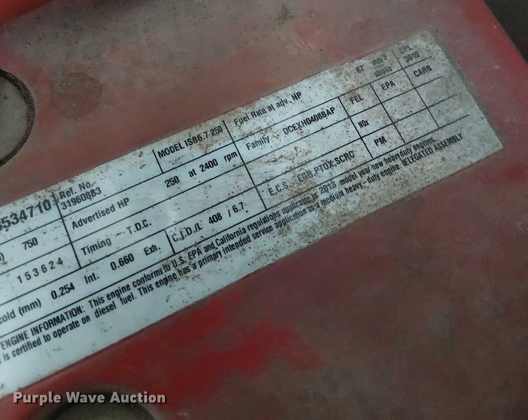 image for item FK0694 2013 Ford F750 Super Duty pothole patcher truck