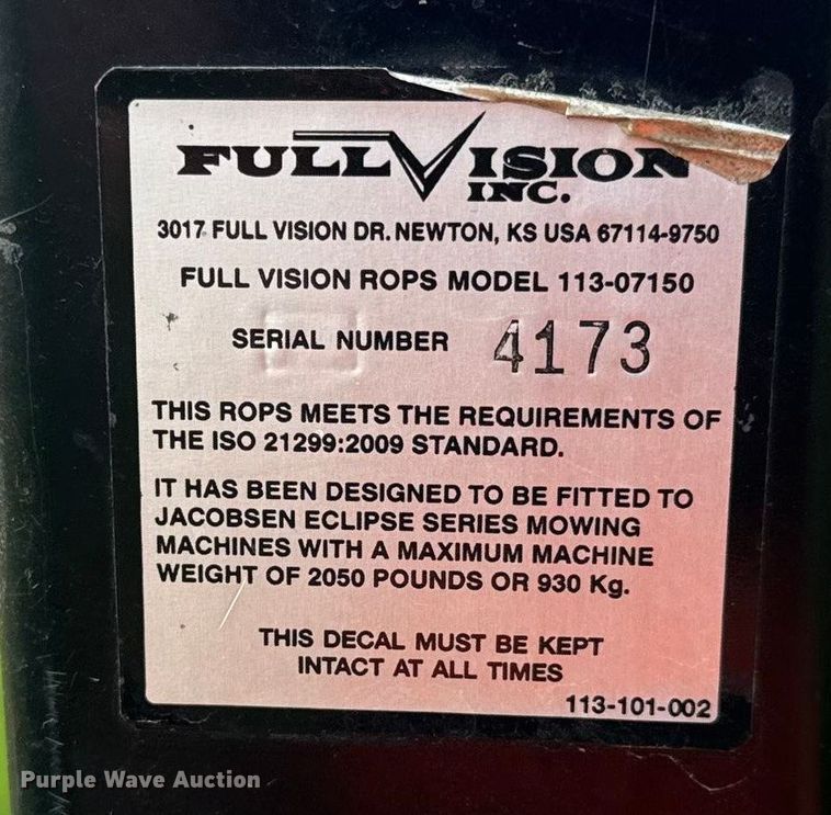 image for item NA9831 Jacobsen Eclipse 322 reel mower