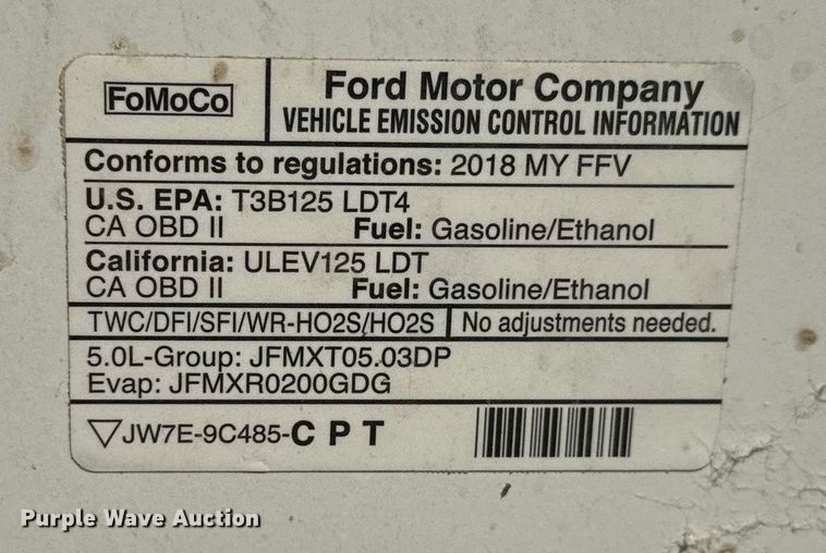 image for item NA9900 2018 Ford F150 XL SuperCrew pickup truck