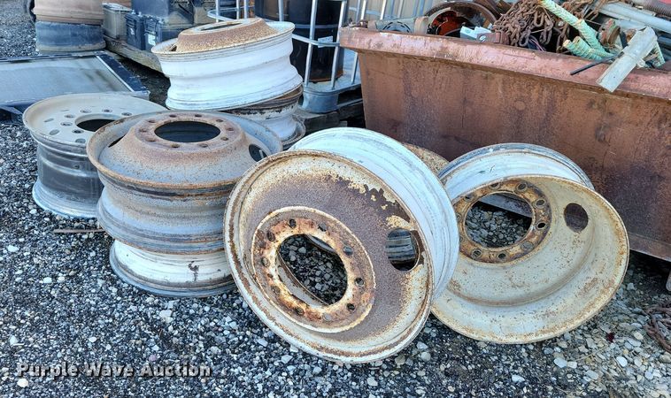 image for item NO9771 (9) semi truck wheels