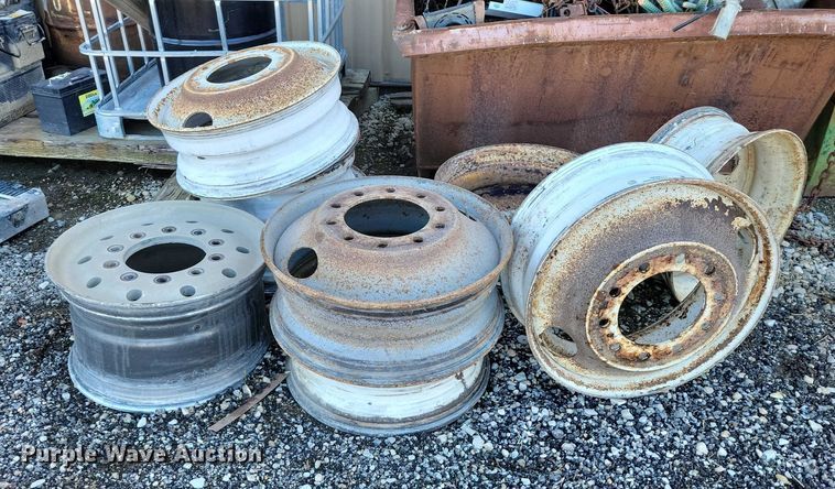 image for item NO9771 (9) semi truck wheels