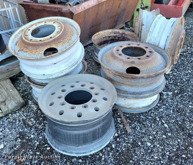 image for item NO9771 (9) semi truck wheels