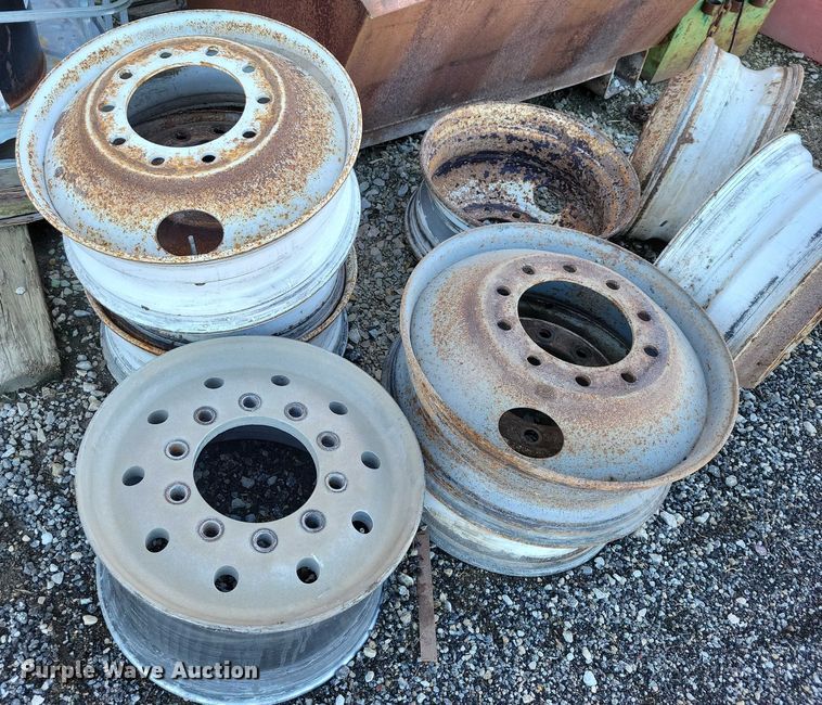 image for item NO9771 (9) semi truck wheels