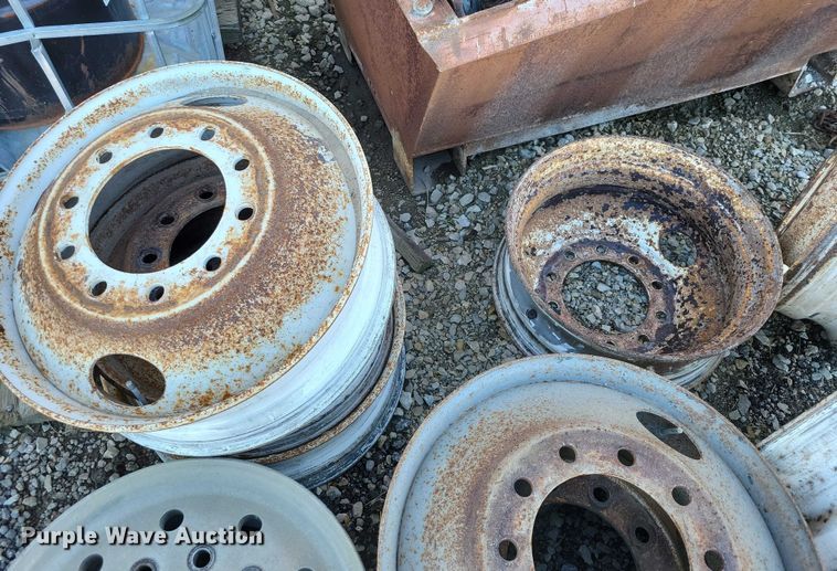 image for item NO9771 (9) semi truck wheels