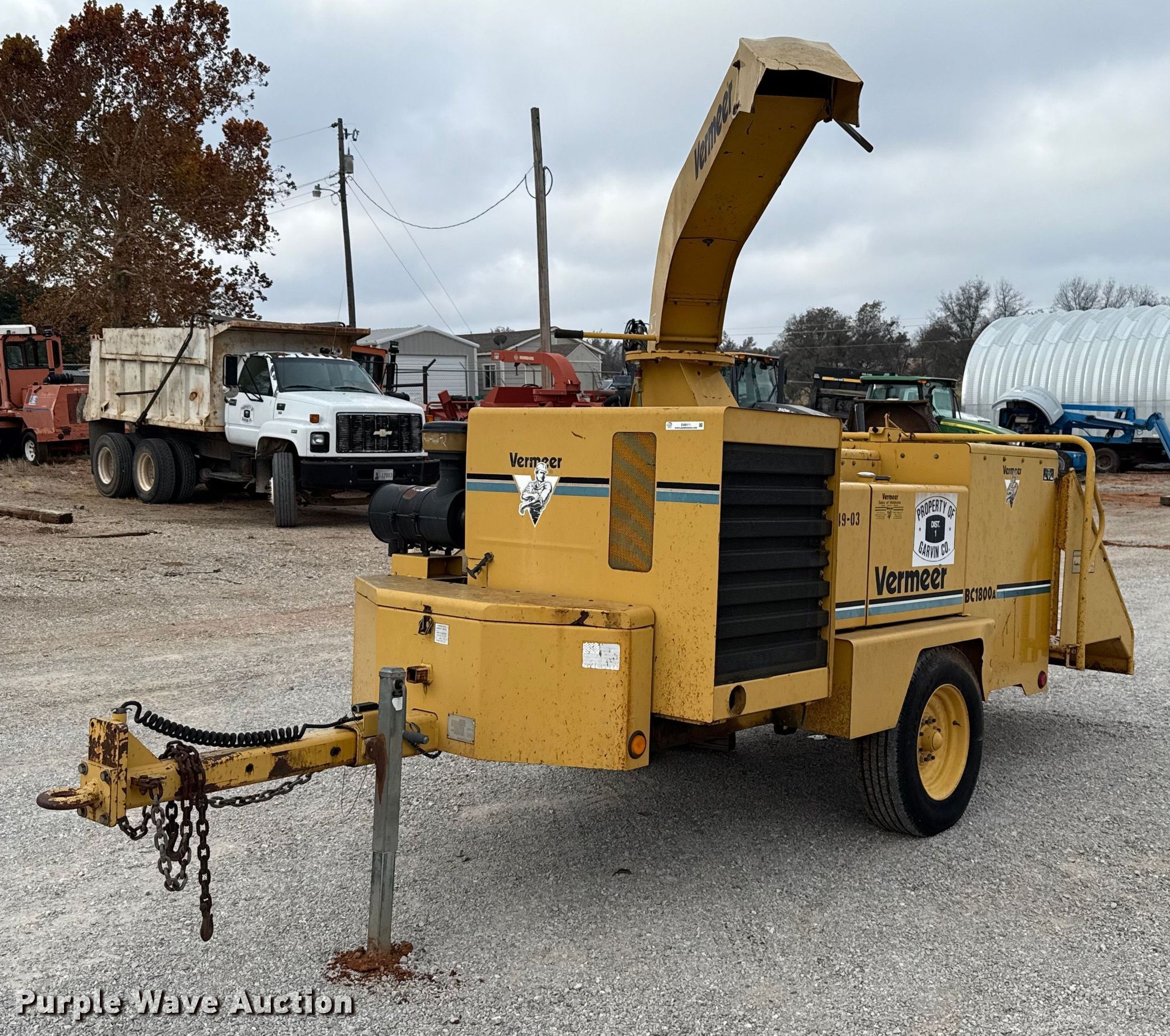 2001 Vermeer BC1800A wood chipper in Maysville, OK | Item EU5411