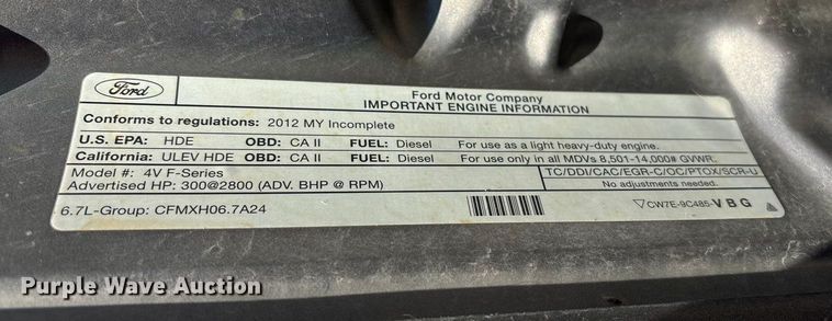 image for item DK0045 2012 Ford F350 Super Duty forklift bed pickup truck