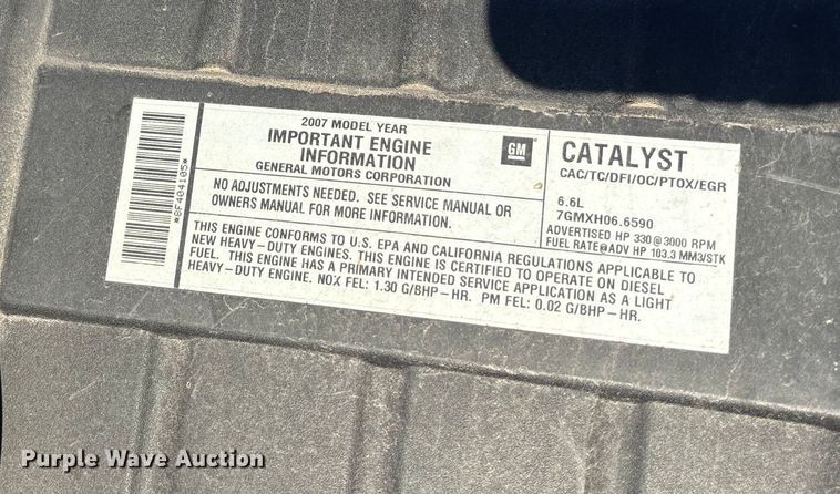 image for item DK0056 2008 GMC C4500 flatbed truck