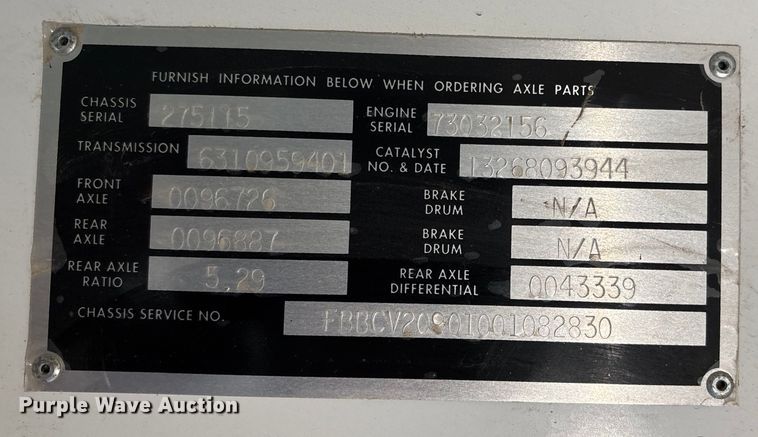 image for item DK0175 2010 Blue Bird school bus