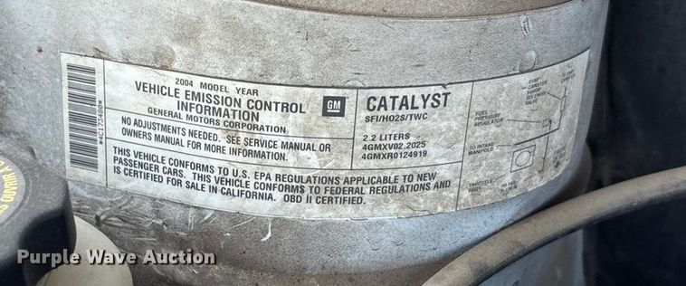 image for item DK0186 2004 Oldsmobile Alero 