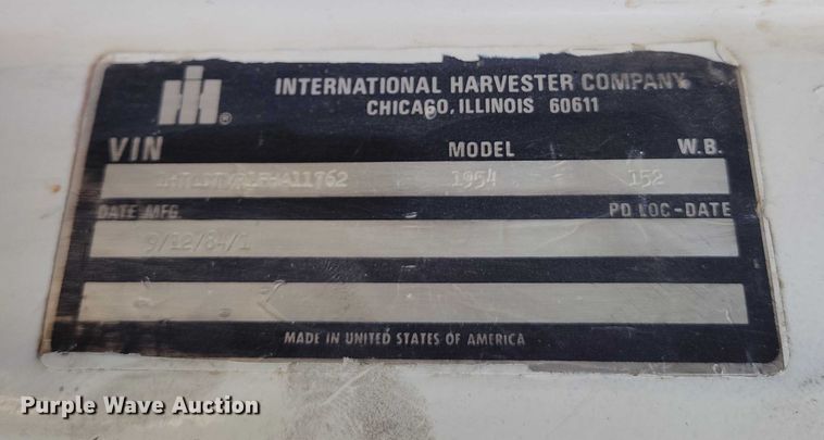 image for item DP5159 1985 International 1954 dump truck