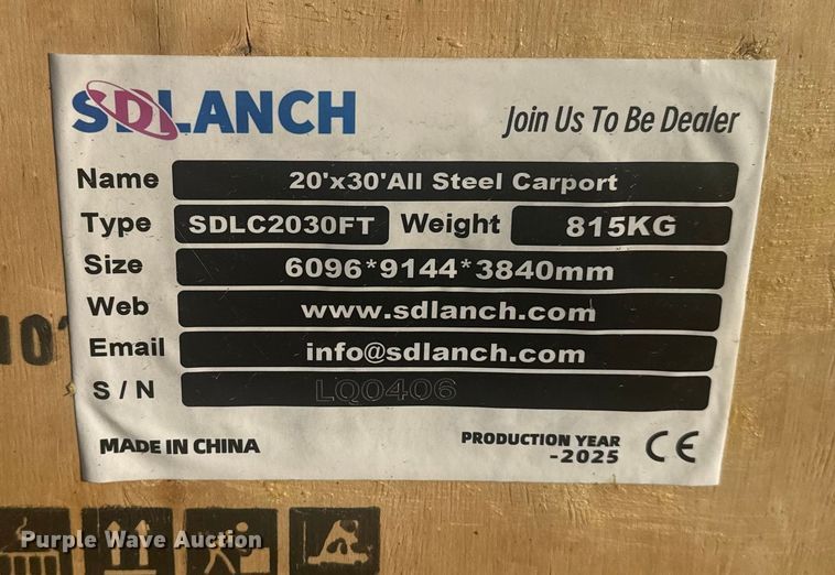 image for item DQ4128 2025 SDLANCH SDLC2030FT carport