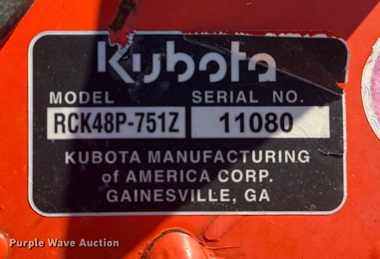 image for item DQ4129 (3) Kubota mower decks