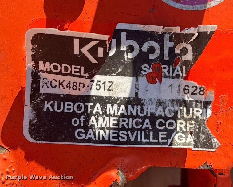 image for item DQ4129 (3) Kubota mower decks