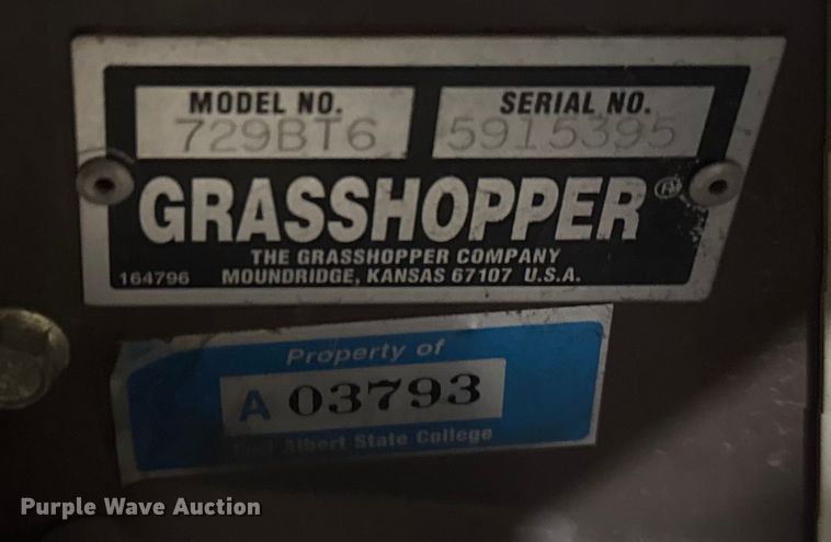 image for item DQ4133 Grasshopper 729 ZTR lawn mower