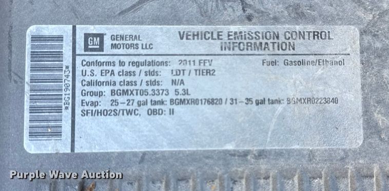 image for item DQ4149 2011 Chevrolet Silverado 1500 Crew Cab truck cab and chassis