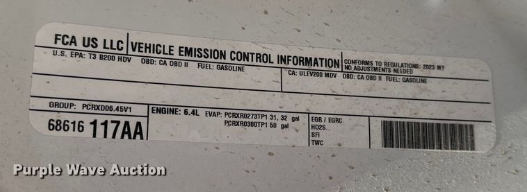 image for item DQ7717 2023 RAM 2500 Crew Cab pickup truck