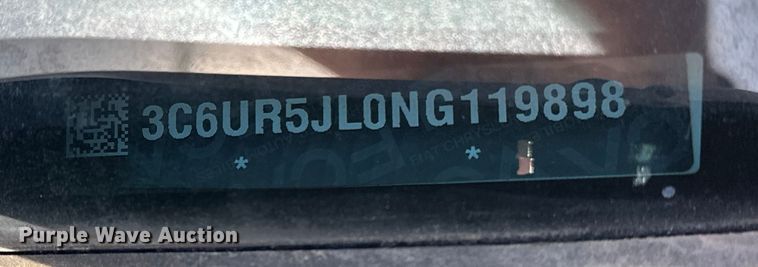 image for item DQ7722 2022 RAM 2500 Crew Cab pickup truck