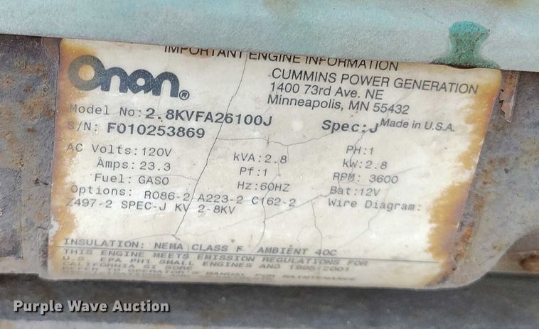 image for item DT0771 2000 GMC Savana 3500 box truck