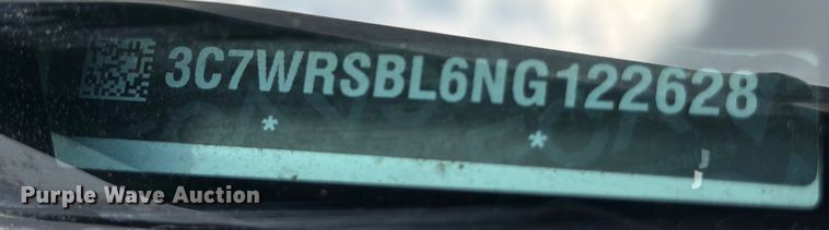 image for item DX5882 2022 RAM 3500 flatbed truck