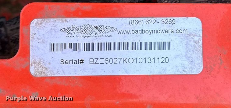 image for item DY8452 Bad Boy ZT ZTR lawn mower