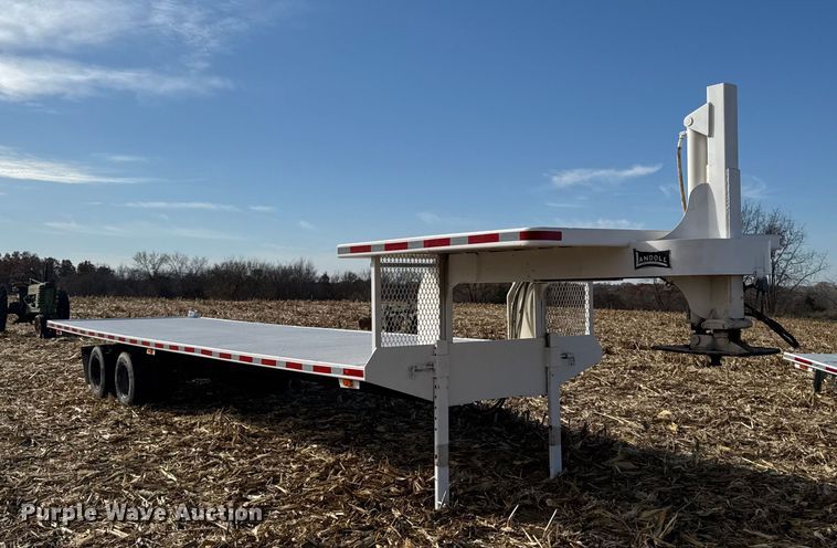 image for item EA2043 1977 Landoll drop tilt deck equipment trailer