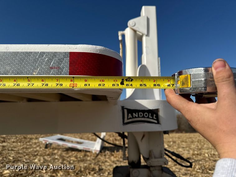 image for item EA2043 1977 Landoll drop tilt deck equipment trailer