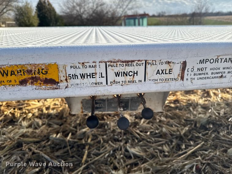 image for item EA2043 1977 Landoll drop tilt deck equipment trailer