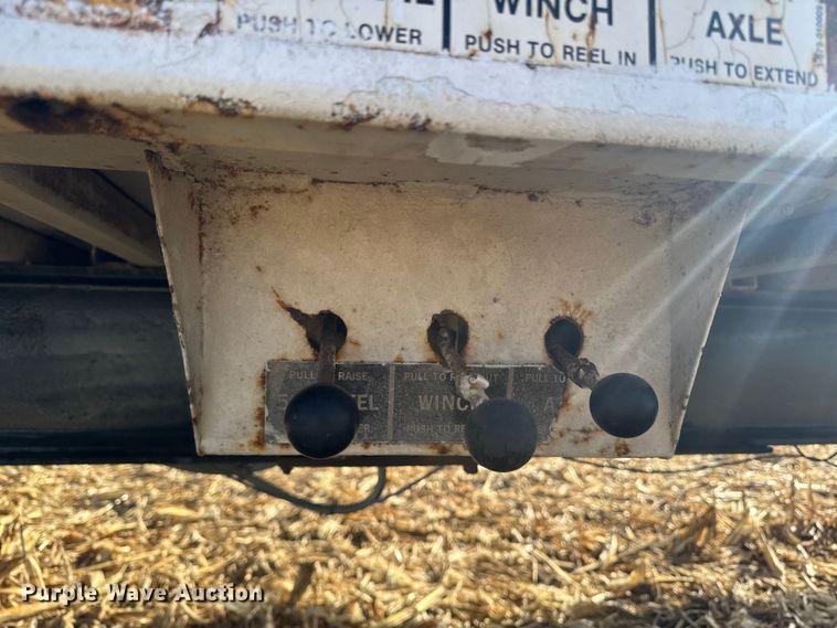 image for item EA2043 1977 Landoll drop tilt deck equipment trailer